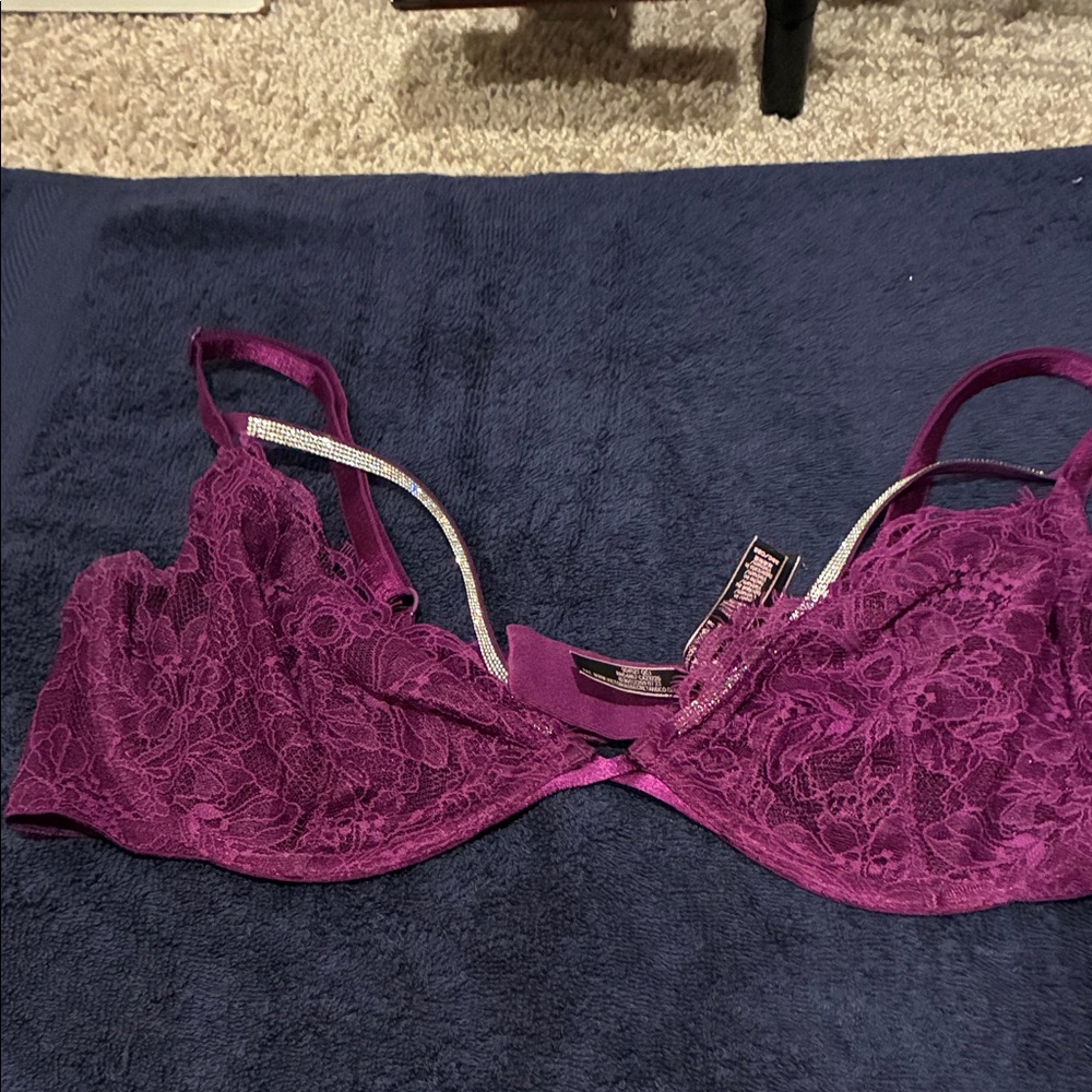 Victoria's Secret Deep Purple Lace Bra - Picture 5 of 5